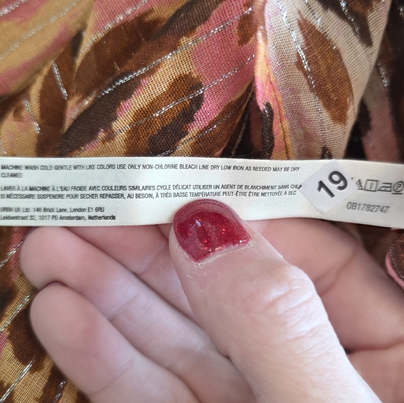 Anthropologie Strapless Maxi Dress in Pink and Brown Animal Print - Picture 5 of 8